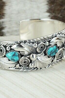 Turquoise & Sterling Silver Bracelet - Henry Attakai