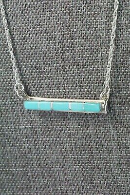 Turquoise & Sterling Silver Necklace - Rolanda Natachu