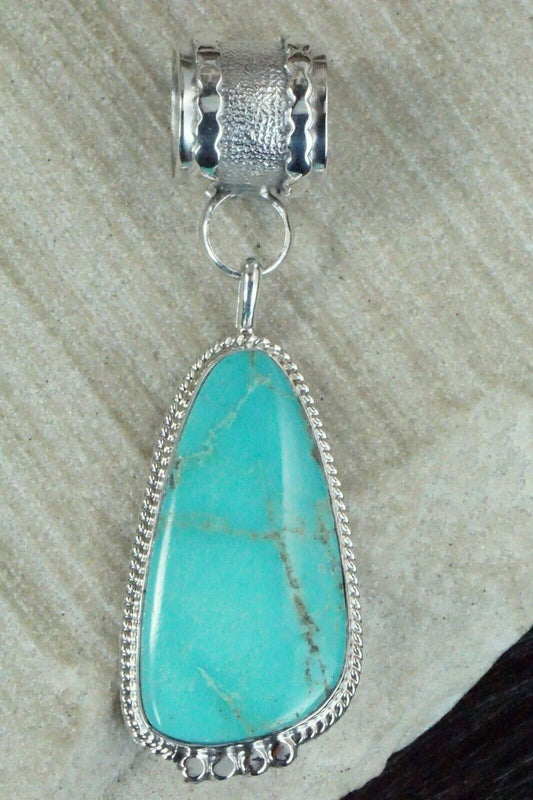 Turquoise & Sterling Silver Pendant - Sharon McCarthy