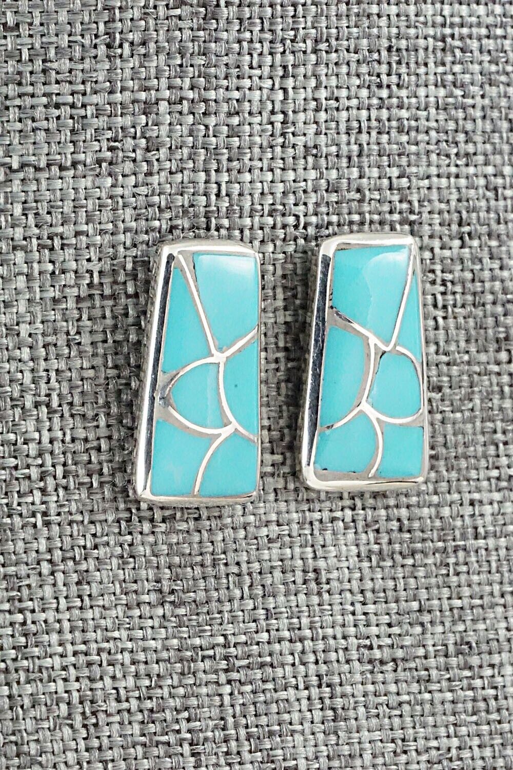 Turquoise & Sterling Silver Earrings - Orena Leekya