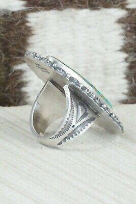 Royston Turquoise and Sterling Silver Ring - Michael Calladitto - Size 7.5