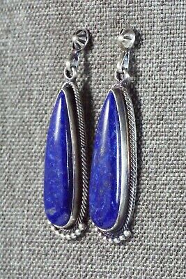 Lapis & Sterling Silver Earrings - Verley Betone
