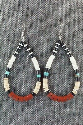Multi Stone & Sterling Silver Earrings - Torevia Crespin