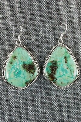 Navajo Turquoise & Sterling Silver Earrings - Freida Martinez