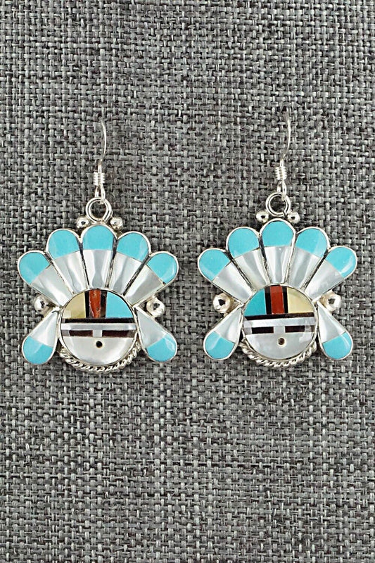 Multi Stone & Sterling Silver Earrings - Clarence Niha
