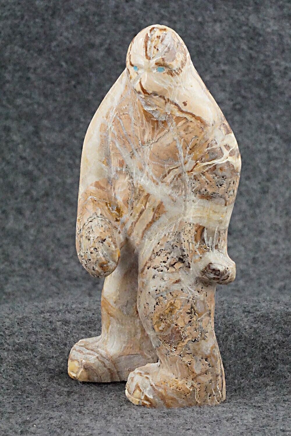 Bigfoot (Sasquatch) Zuni Fetish Carving - Cody Nastacio