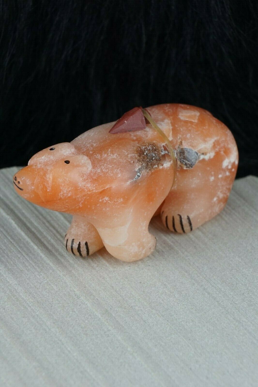 Bear Zuni Fetish Carving - Rick Kallestewa - High Lonesome Trading