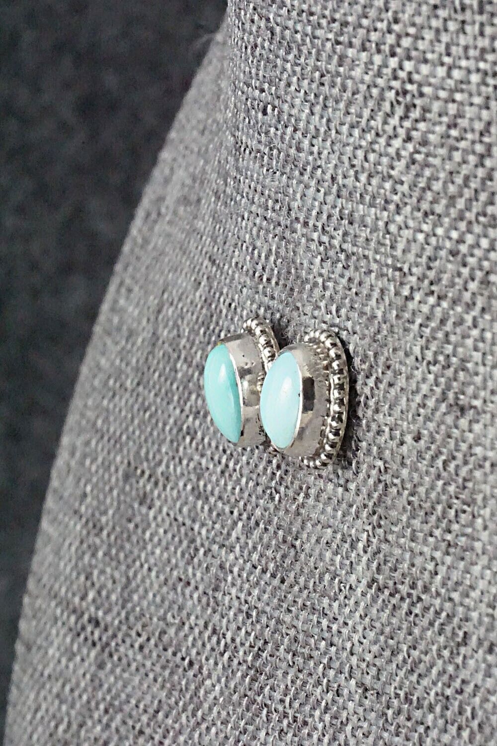 Turquoise & Sterling Silver Earrings - Jan Mariano