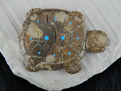 Turtle Zuni Fetish Carving - Reynold Lunasee - High Lonesome Trading