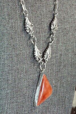 Spiny Oyster & Sterling Silver Necklace - Verley Betone