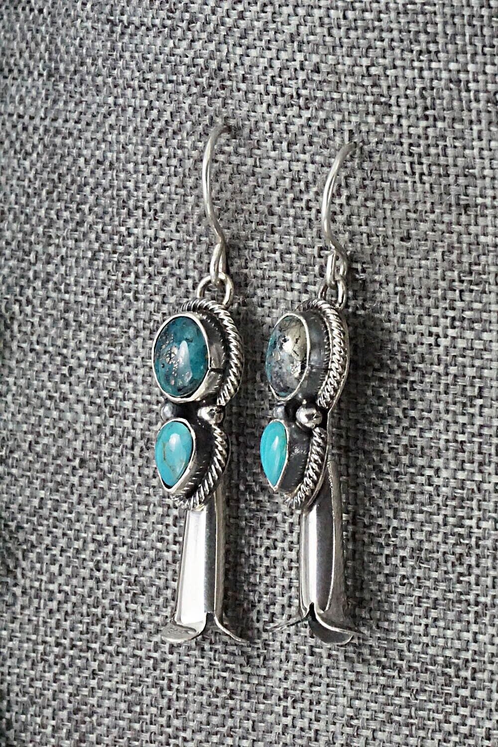 Turquoise & Sterling Silver Squash Blossom Set - Annie Haskie