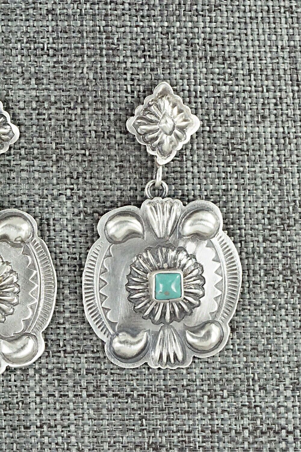 Turquoise & Sterling Silver Earrings - Terry Charlie