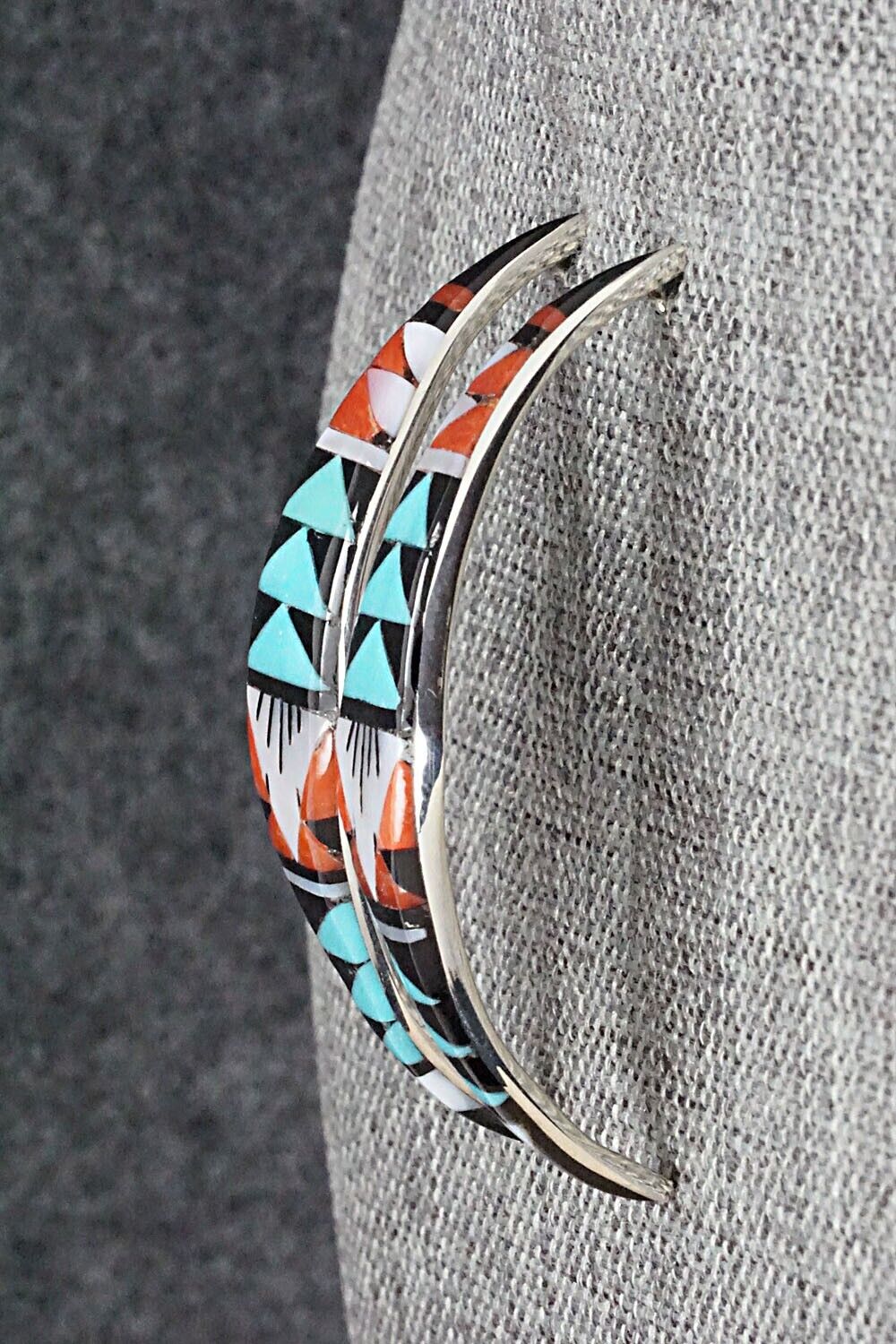 Multi Stone & Sterling Silver Earrings - Leif Esalio