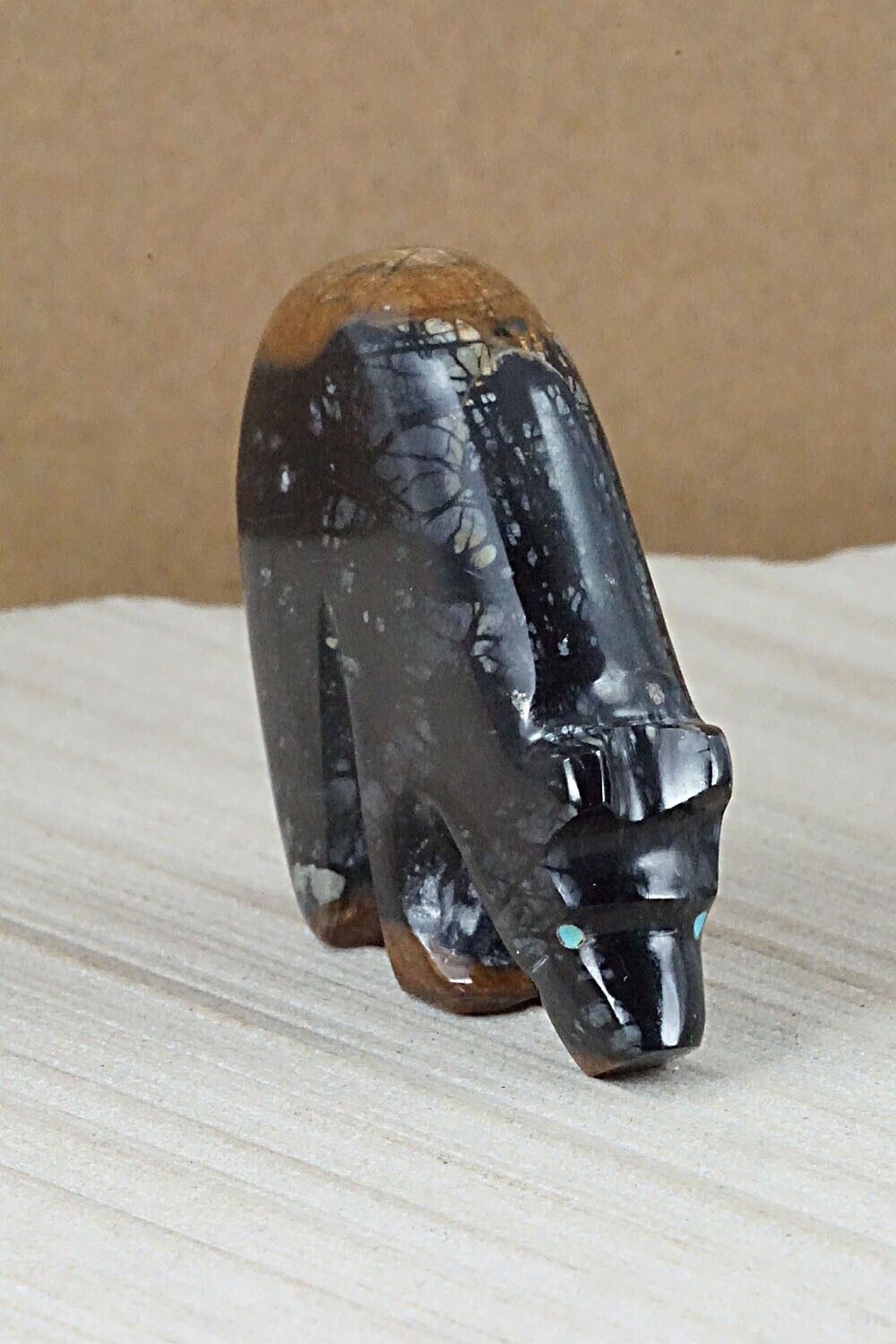 Bear Zuni Fetish Carving - Rodney Laiwakete