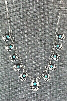 Turquoise & Sterling Silver Necklace - Leta Parker