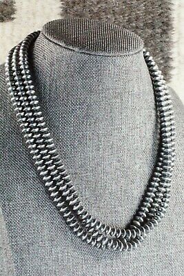 Sterling Silver Navajo Pearl Necklace - Presley Haley