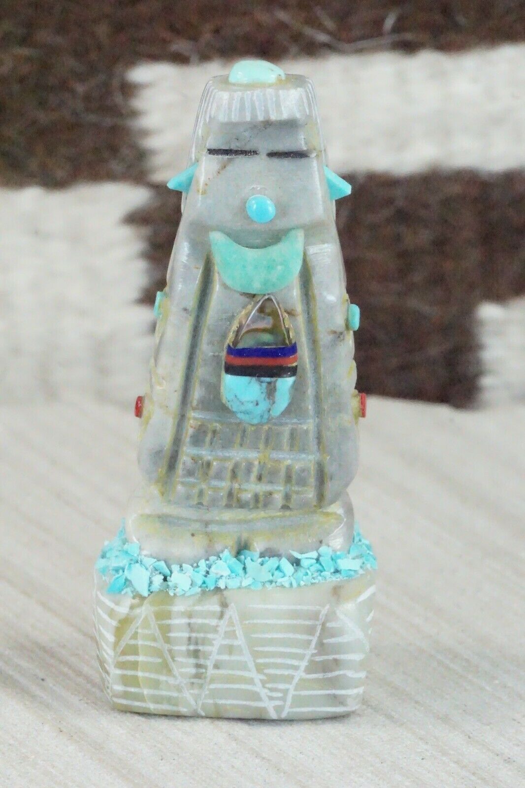Corn Maiden Zuni Fetish Carving - Roger Shebola