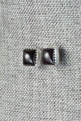 Onyx & Sterling Silver Earrings - Annie Spencer