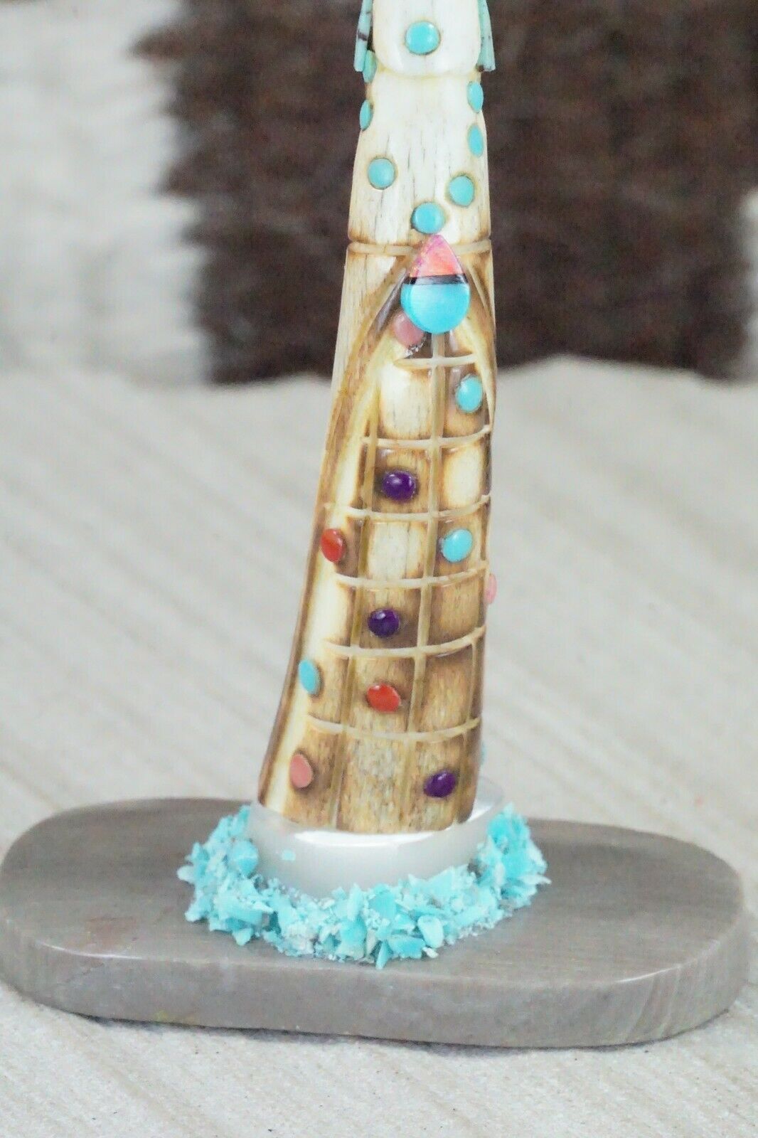 Corn Maiden Zuni Fetish Carving - Sullivan Shebola