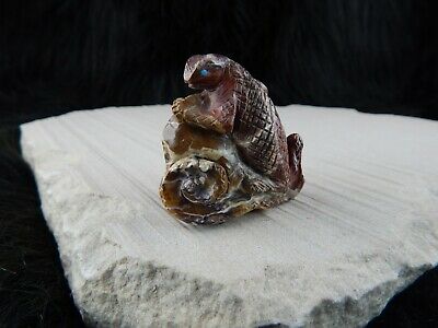 Lizard Zuni Fetish Carving - Wilfred Cheama - High Lonesome Trading