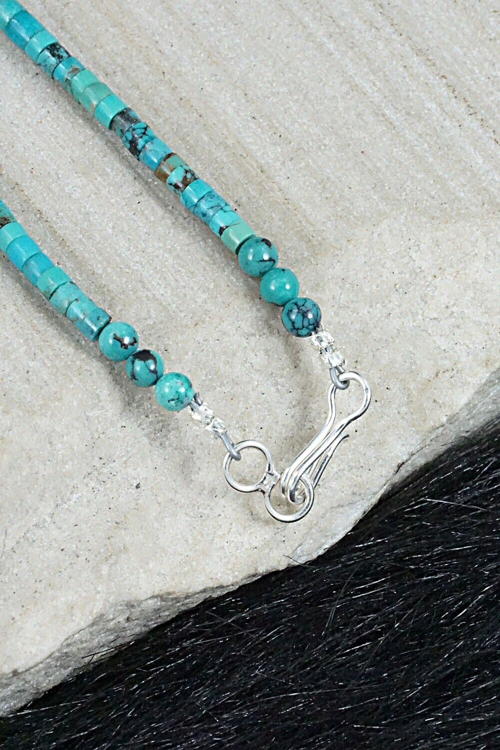 Turquoise & Spiny Oyster Necklace - Susie Deal