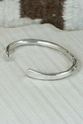 Navajo Sterling Silver Bracelet - Elaine Tahe