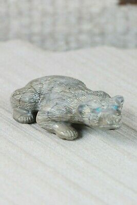 Badger Zuni Fetish Carving - Nelson Yatsattie - High Lonesome Trading