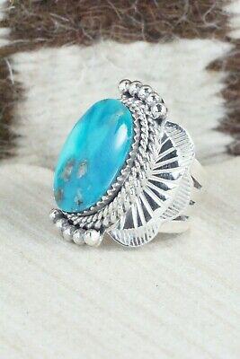 Turquoise & Sterling Silver Ring - Mike Smith - Size 6 - High Lonesome Trading