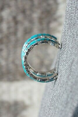 Zuni Turquoise & Sterling Silver Earrings - Sheldon Lalio - High Lonesome Trading