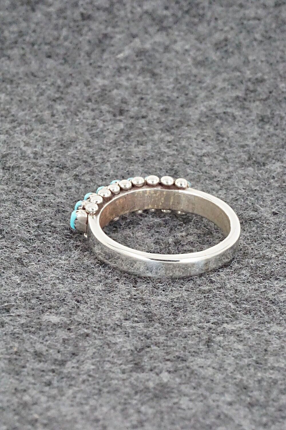 Turquoise & Sterling Silver Ring - Irma Unkestine - Size 6.25