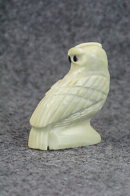 Owl Zuni Fetish Carving - Edison Bobelu