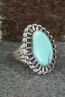 Turquoise & Sterling Silver Ring - Jimson Belin - Size 9.5