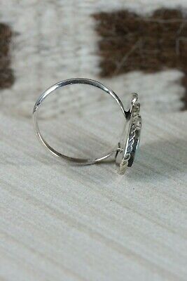 Zuni Turquoise and Sterling Silver Ring - Susie Lowsayatee - Size 10.5 - High Lonesome Trading