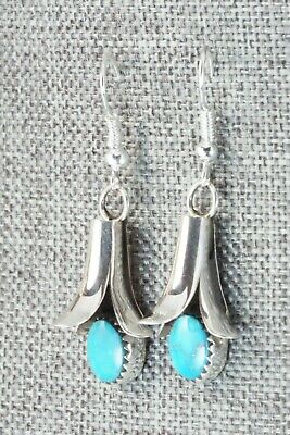Turquoise & Sterling Silver Earrings - Doris Small Canyon