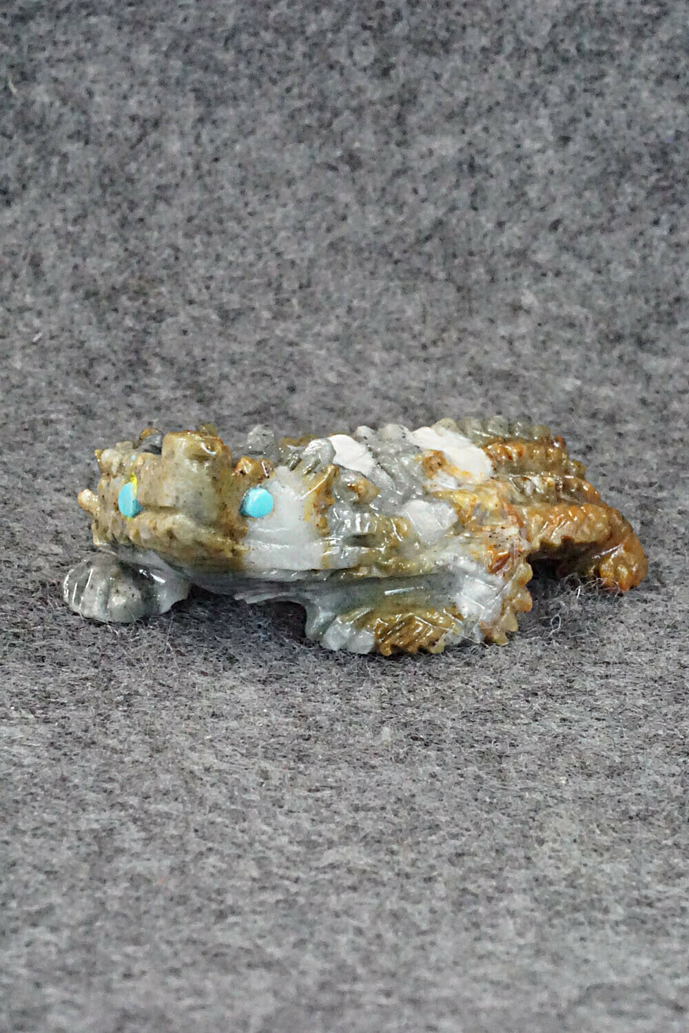 Horned Toad Zuni Fetish Carving - Alvin Haloo