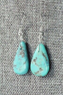 Turquoise & Sterling Silver Earrings - Navajo