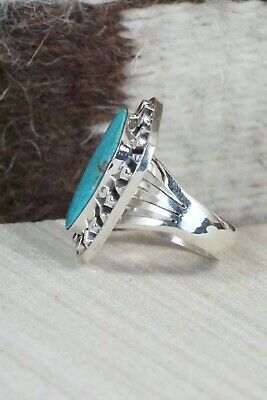 Turquoise & Sterling Silver Ring - Jimson Belin - Size 6.5
