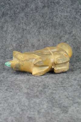 Wolf Zuni Fetish Carving - Enrike Leekya