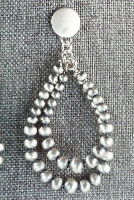 Sterling Silver Navajo Pearl Earrings - Jan Mariano