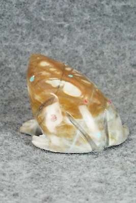 Frog Zuni Fetish Carving - Todd Lowsayatee