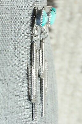Turquoise & Sterling Silver Earrings - Delbert Gordon