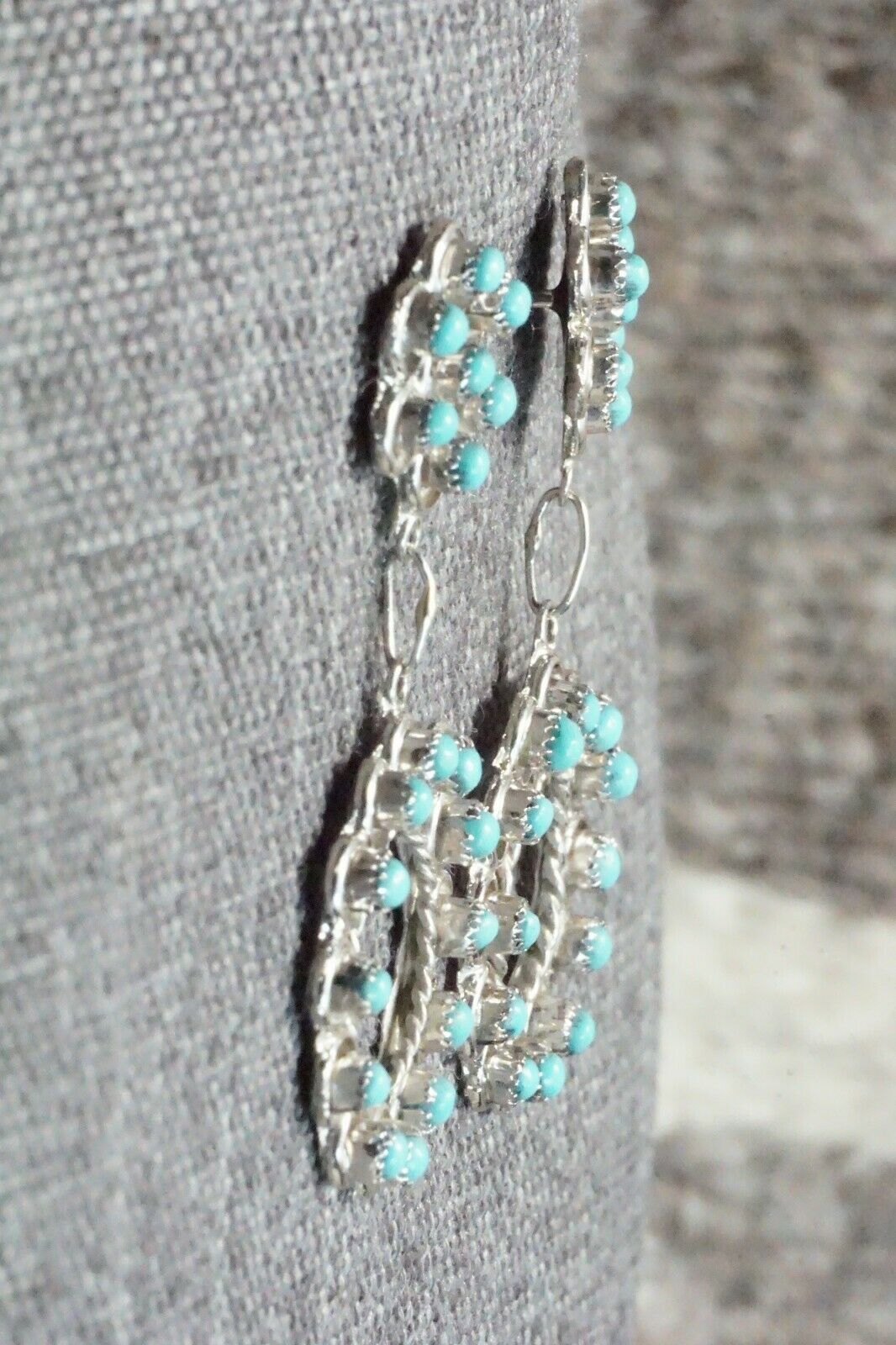Turquoise & Sterling Silver Earrings - Waylon Johnson