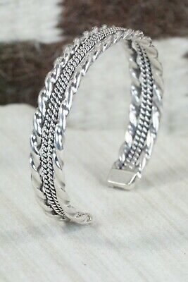 Navajo Sterling Silver Bracelet - Elaine Tahe