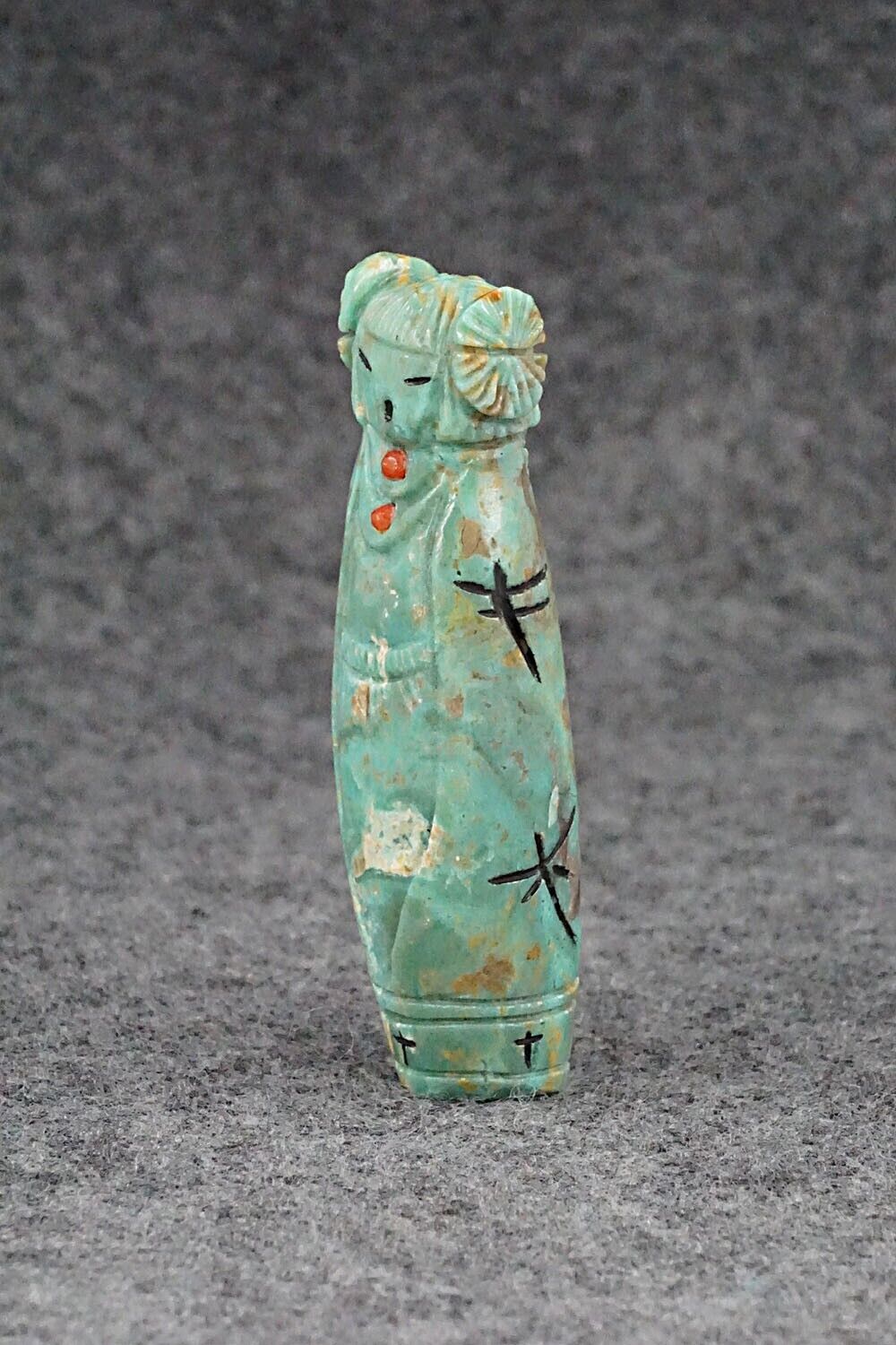 Corn Maiden Zuni Fetish Carving - Sandra Quandelacy