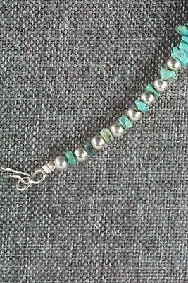 Turquoise & Sterling Silver Necklace - Navajo