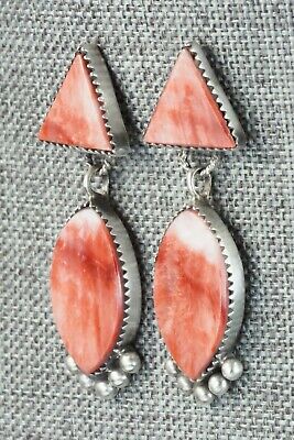 Spiny Oyster & Sterling Silver Earrings - Selina Warner