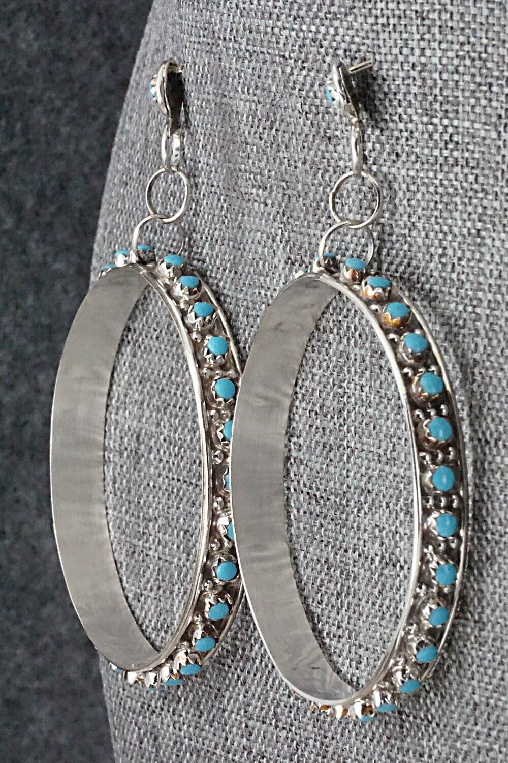 Turquoise & Sterling Silver Earrings - Joanne Cheama