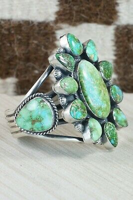 Navajo Turquoise & Sterling Silver Bracelet - Raymond Delgarito