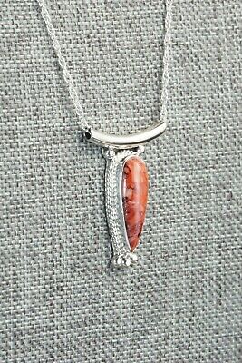Spiny Oyster & Sterling Silver Necklace - Sharon McCarthy