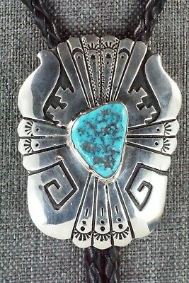 Turquoise & Sterling Silver Bolo Tie - Rosita Singer